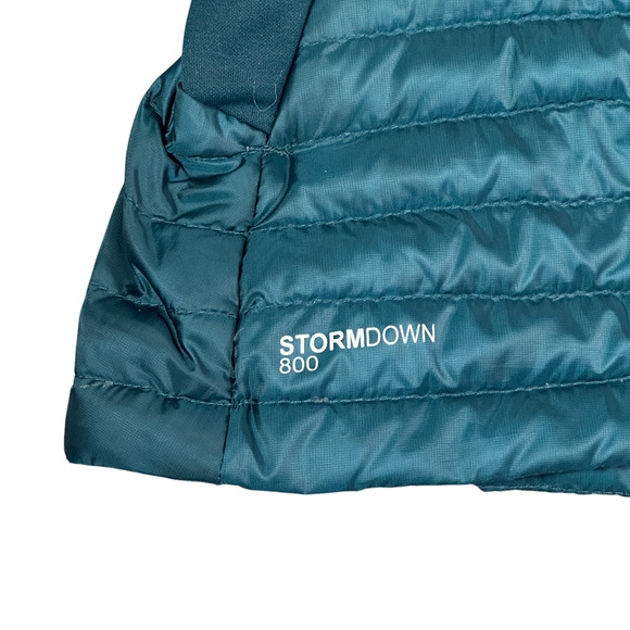 Eddie Bauer Vest First Ascent Womens MEDIUM Green Puffer Goose Down Pertex 800 - Picture 5 of 11